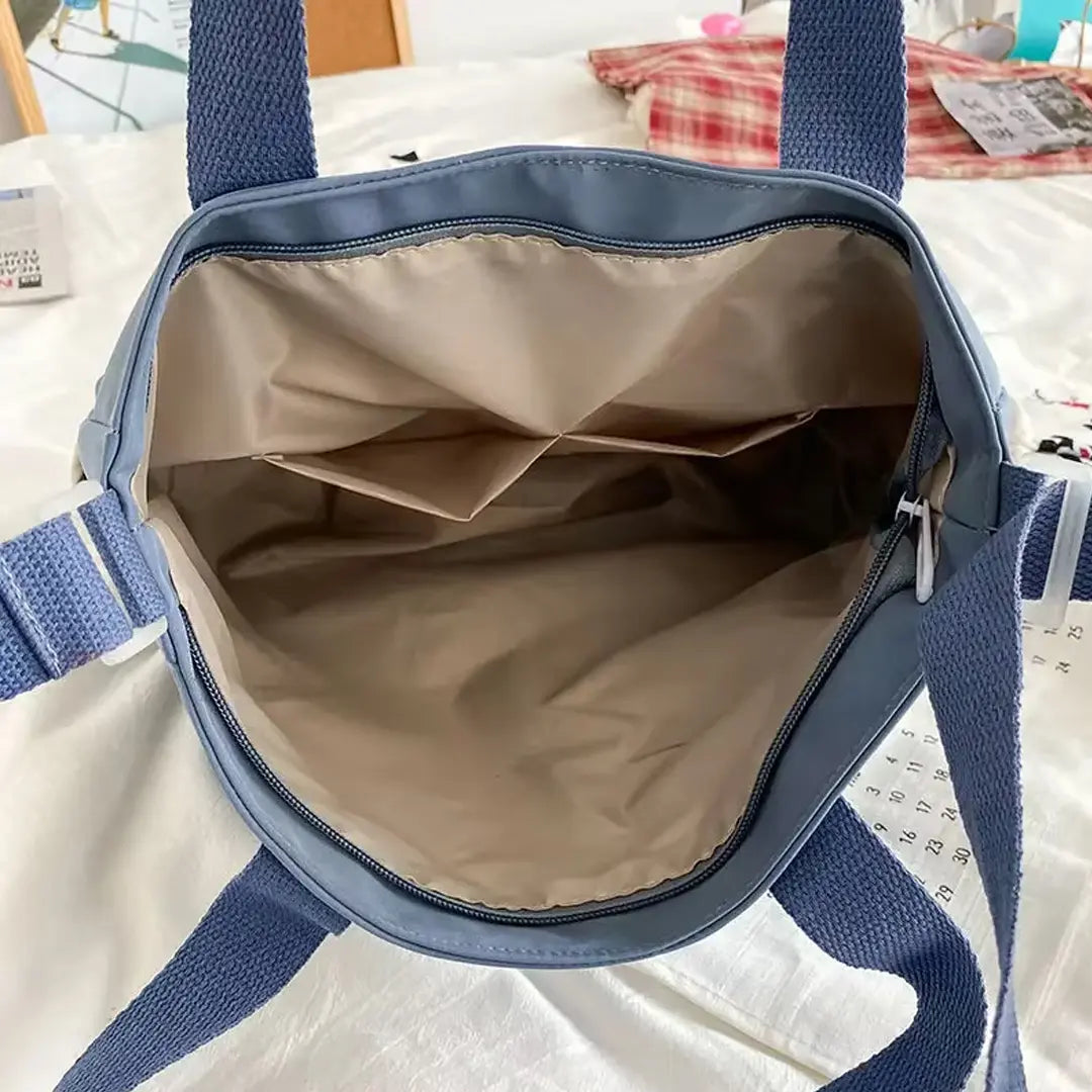 Gexo Canvas Tote Bag with Multi-Pocket Storage