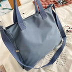 Gexo Canvas Tote Bag with Multi-Pocket Storage