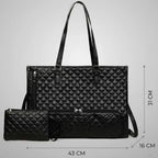 Gexo Laptop Lunch Tote Bag with Insulated Cooler Compartment and 15.6-Inch Laptop Storage