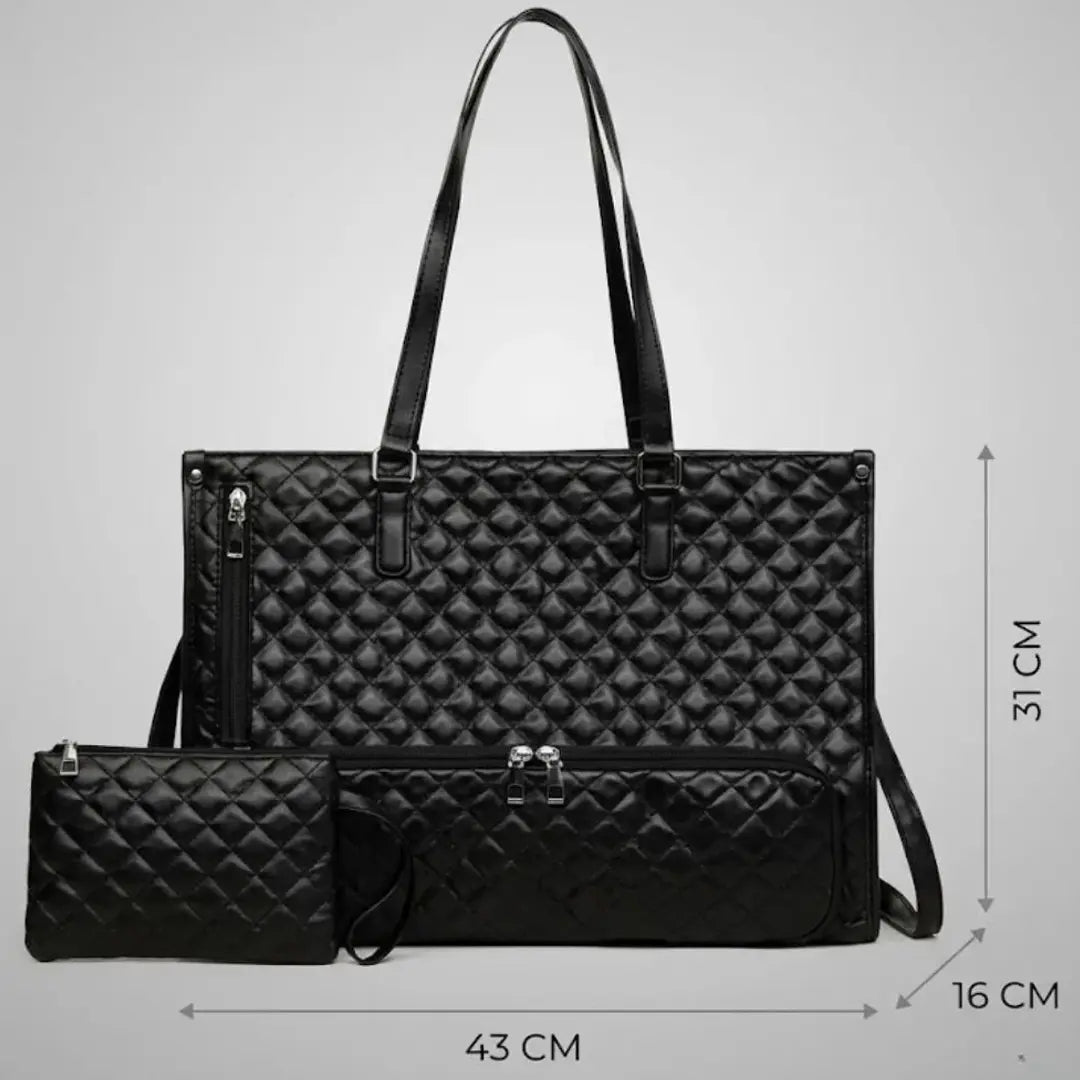 Gexo Laptop Lunch Tote Bag with Insulated Cooler Compartment and 15.6-Inch Laptop Storage