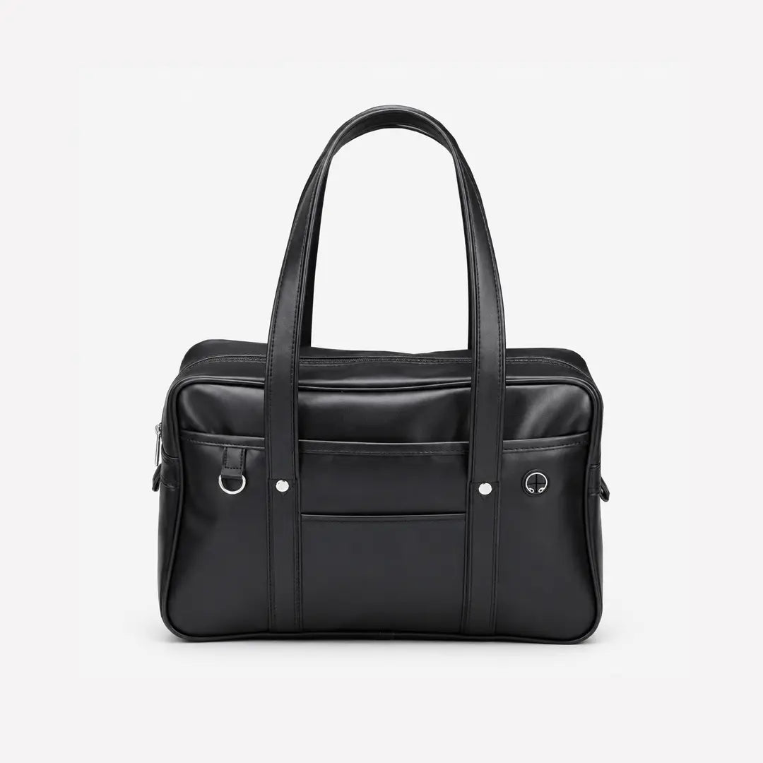 Gexo Large PU Leather Tote Bag, Fits 15 Inch Laptop