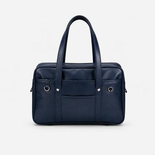 Gexo Large PU Leather Tote Bag, Fits 15 Inch Laptop