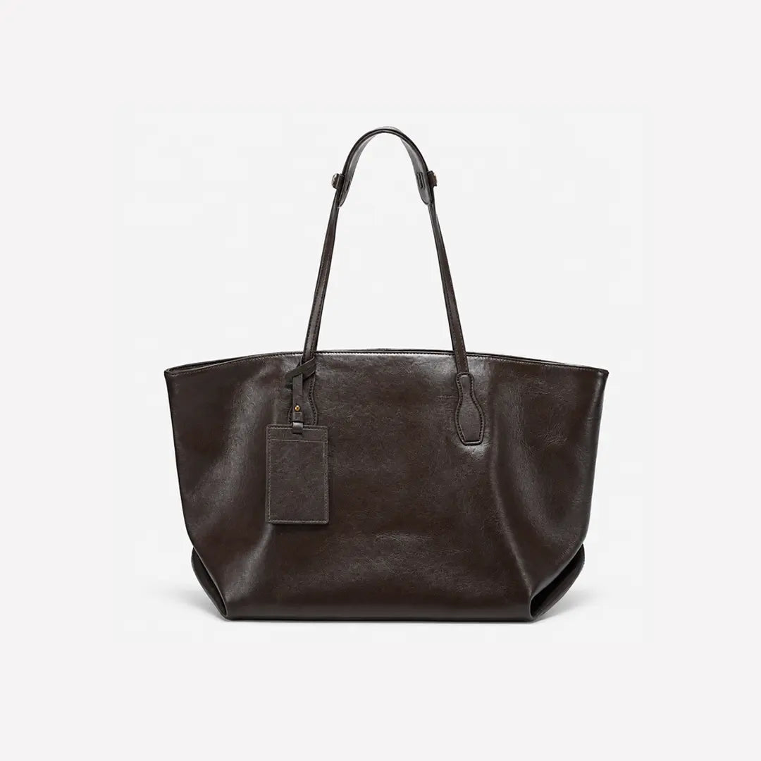 Gexo Luxury Genuine Leather Tote Bag for Work, Travel and Daily Use