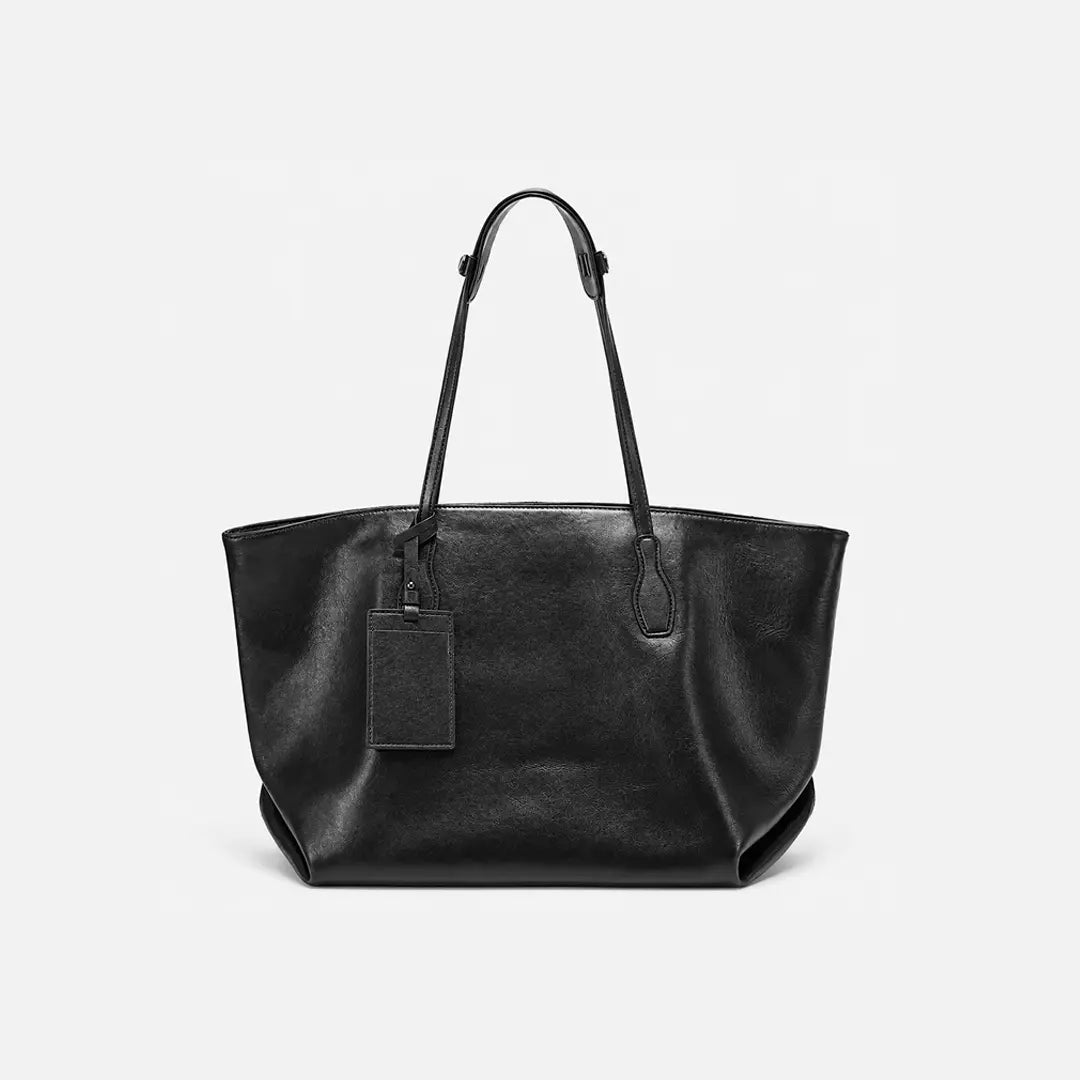 Gexo Luxury Genuine Leather Tote Bag for Work, Travel and Daily Use