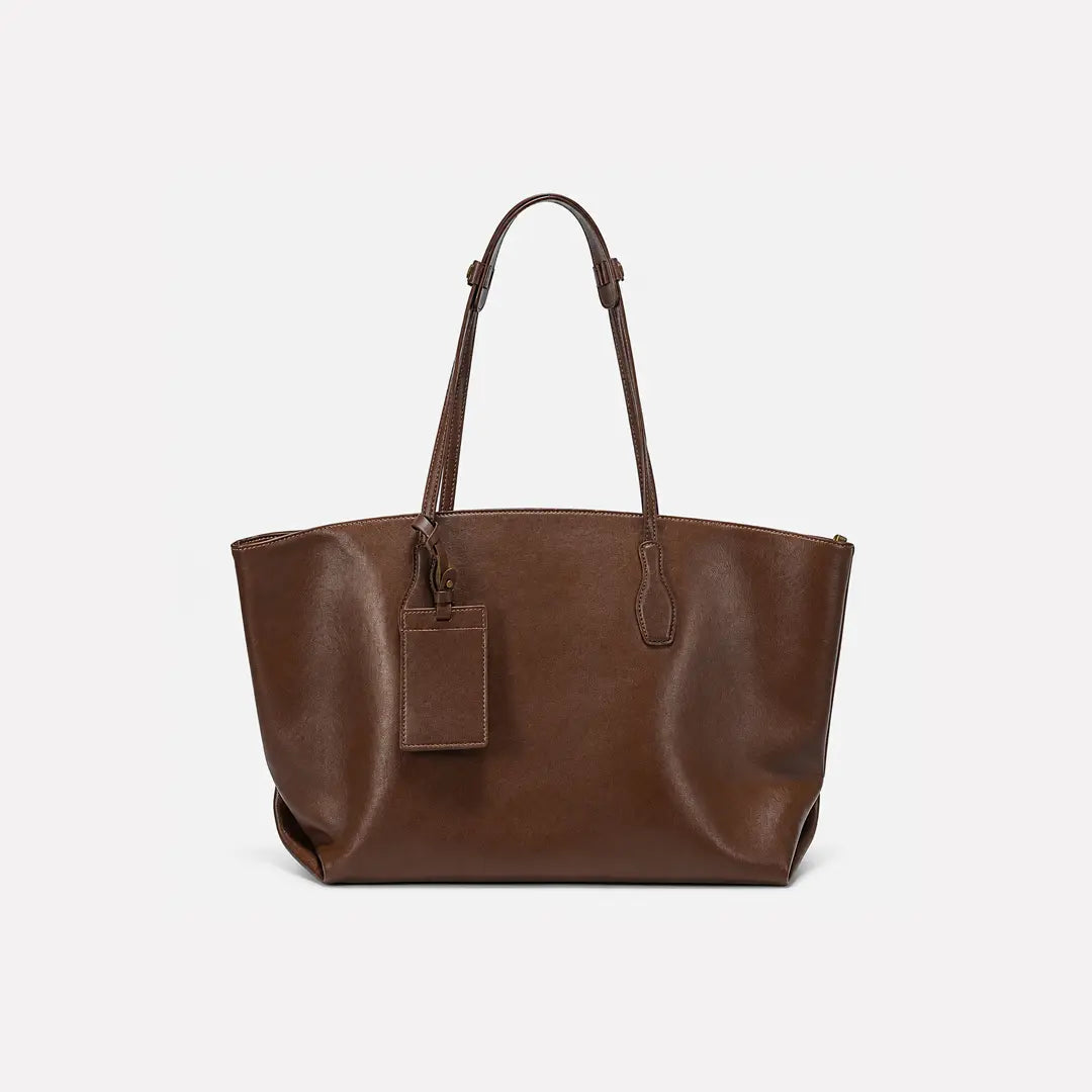Gexo Luxury Genuine Leather Tote Bag for Work, Travel and Daily Use