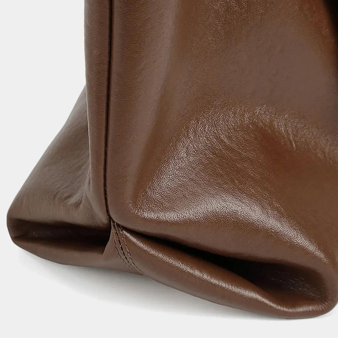 Gexo Luxury Genuine Leather Tote Bag for Work, Travel and Daily Use