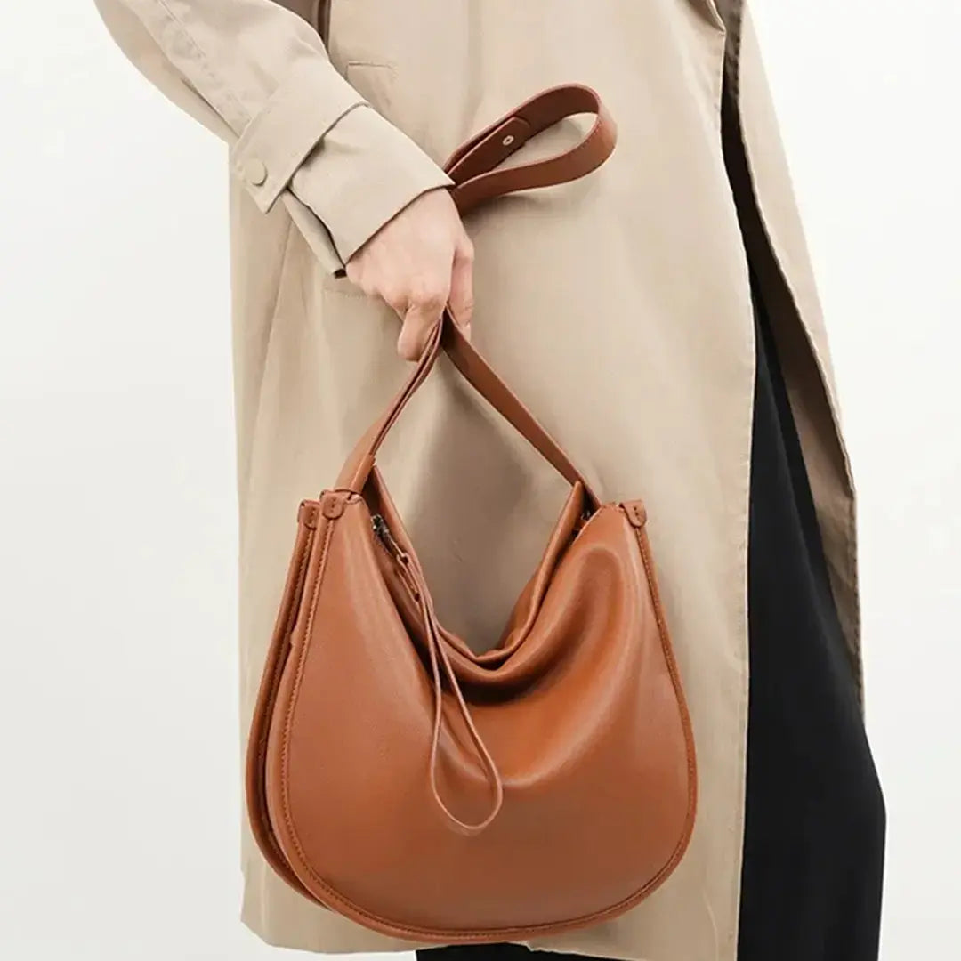 Gexo Minimalist Hobo Shoulder Bag, Adjustable Everyday Handbag