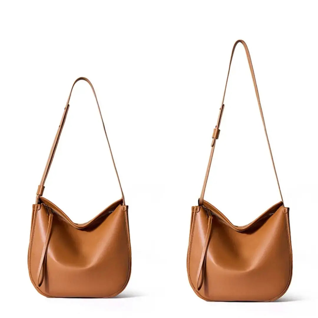 Gexo Minimalist Hobo Shoulder Bag, Adjustable Everyday Handbag