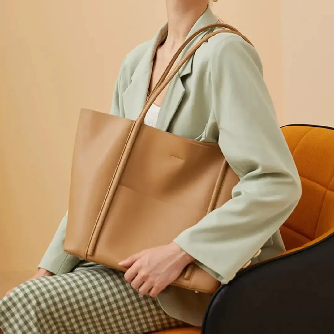 Gexo Minimalist Tote Bag, Large Everyday Shoulder Handbag