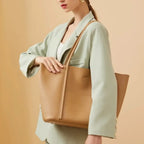 Gexo Minimalist Tote Bag, Large Everyday Shoulder Handbag