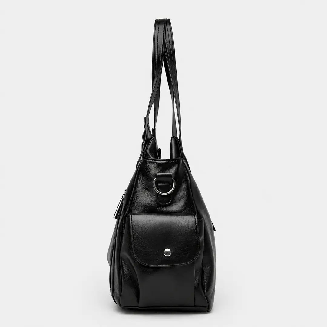 Gexo Multi Pocket Shoulder Tote Bag, Spacious Everyday Work Handbag