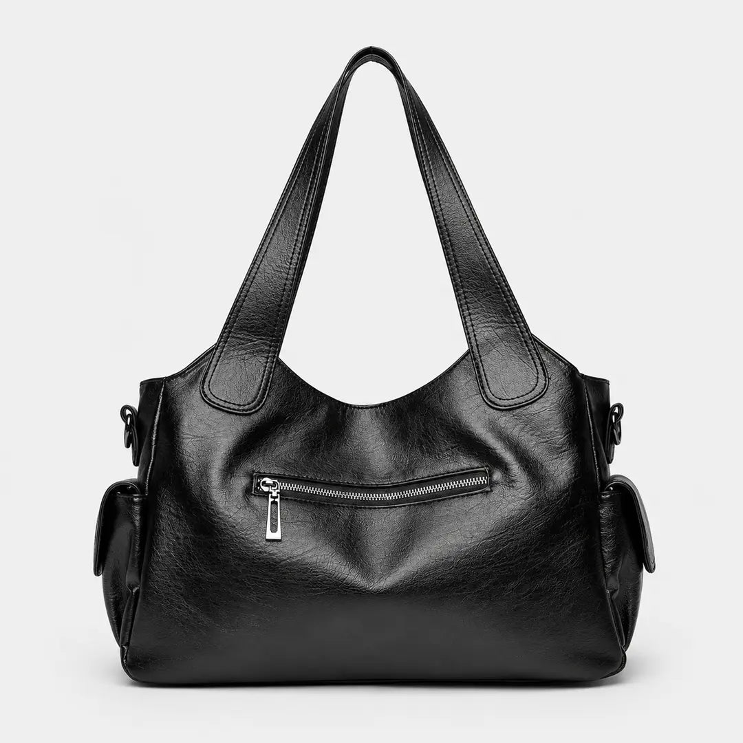 Gexo Multi Pocket Shoulder Tote Bag, Spacious Everyday Work Handbag