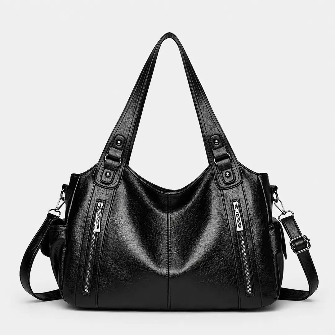 Gexo Multi Pocket Shoulder Tote Bag, Spacious Everyday Work Handbag