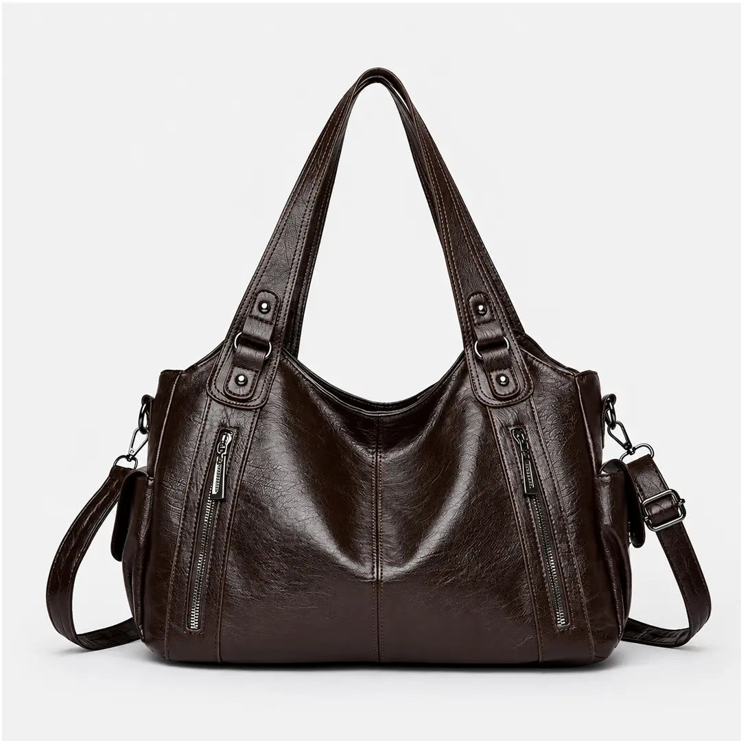 Gexo Multi Pocket Shoulder Tote Bag, Spacious Everyday Work Handbag
