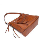 Gexo Multi Zip Shoulder Tote Bag, Crossbody Everyday Handbag
