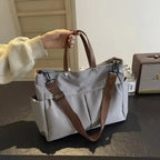 Gexo Nylon Commuter Tote Bag, Large Shoulder and Crossbody Handbag