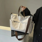 Gexo Nylon Commuter Tote Bag, Large Shoulder and Crossbody Handbag