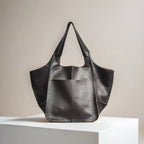 Gexo Oversized PU Leather Tote Bag, Large Everyday Shoulder Handbag