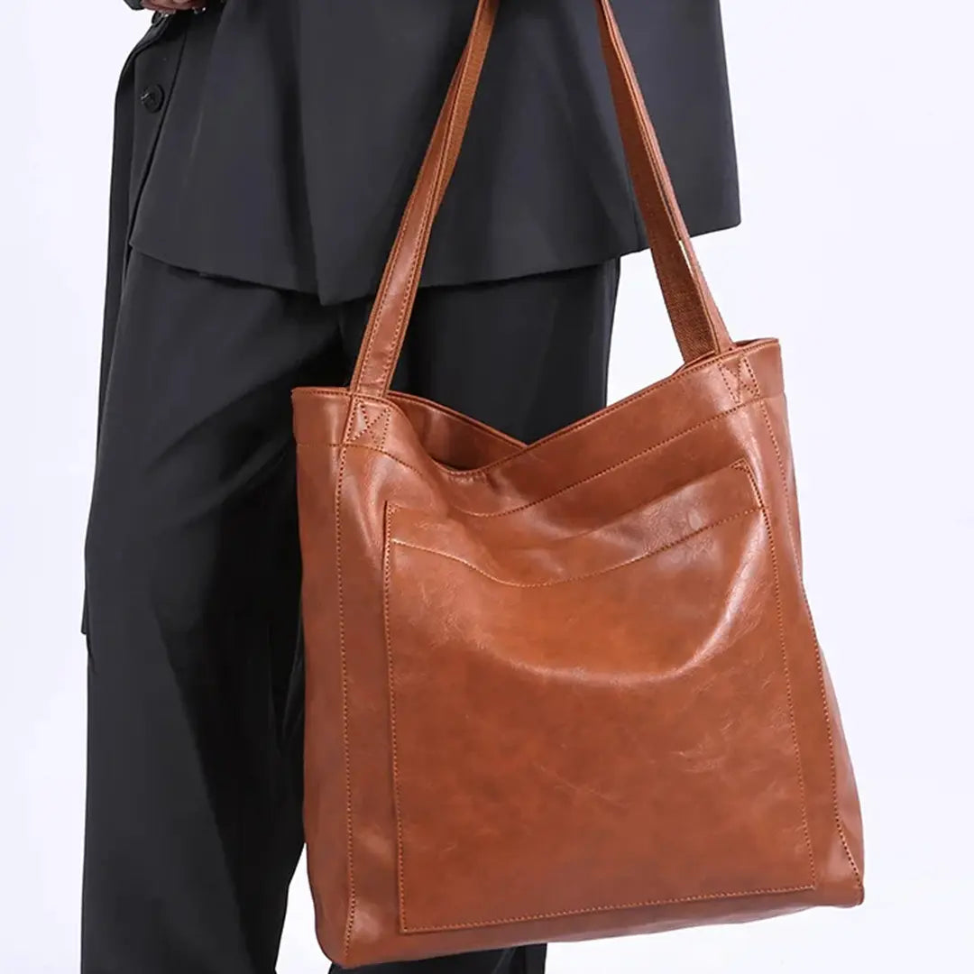 Gexo PU Leather Tote Bag for Women, Large Shoulder Handbag