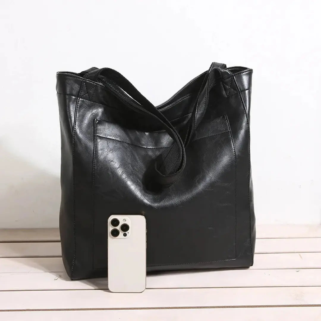 Gexo PU Leather Tote Bag for Women, Large Shoulder Handbag