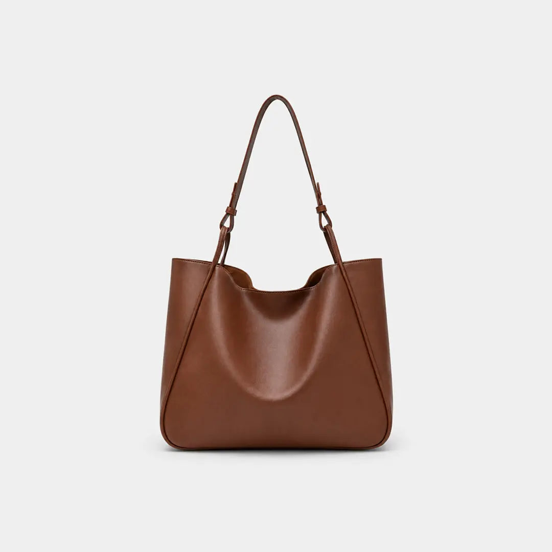 Gexo PU Leather Tote Bag with Large Capacity and Minimalist Design