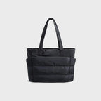 Gexo Quilted Laptop Tote Bag, Large Travel and Work Shoulder Bag