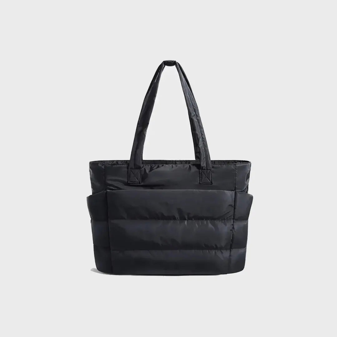 Gexo Quilted Laptop Tote Bag, Large Travel and Work Shoulder Bag