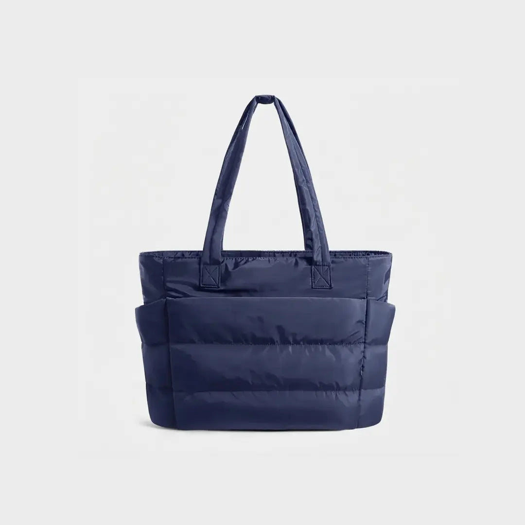 Gexo Quilted Laptop Tote Bag, Large Travel and Work Shoulder Bag