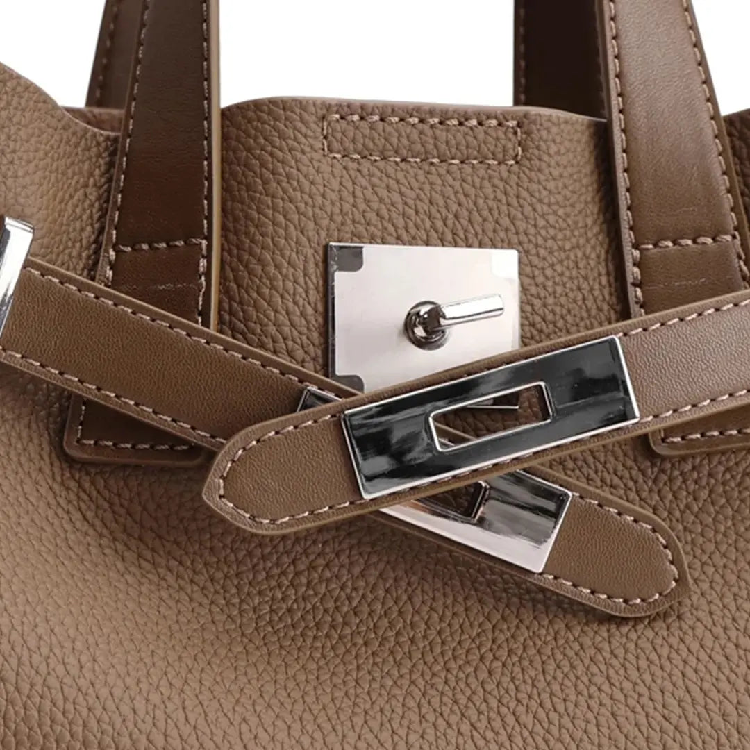 Gexo Small Structured Tote Bag, Crossbody and Top Handle Purse