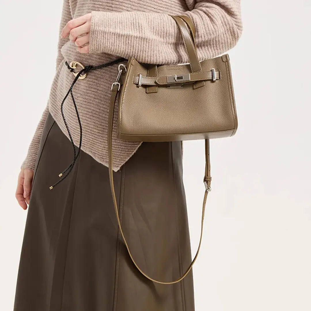 Gexo Small Structured Tote Bag, Crossbody and Top Handle Purse
