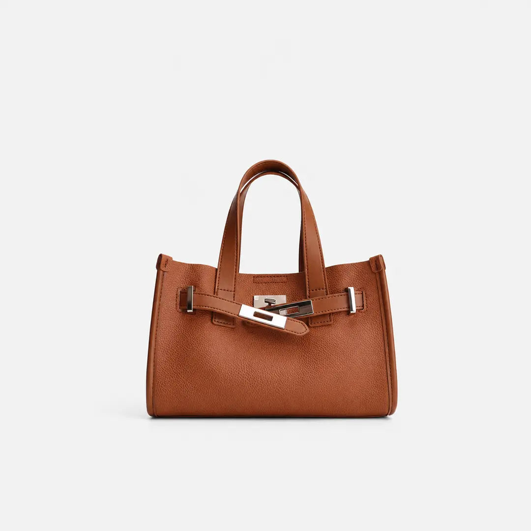 Gexo Small Structured Tote Bag, Crossbody and Top Handle Purse