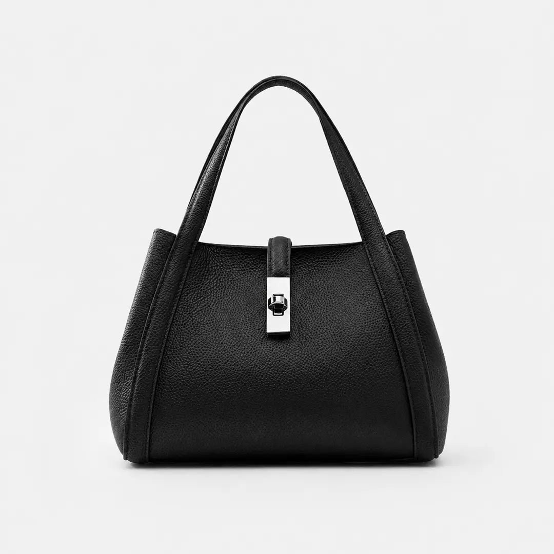 Gexo Structured Top Handle Tote Bag, Compact Everyday Handbag
