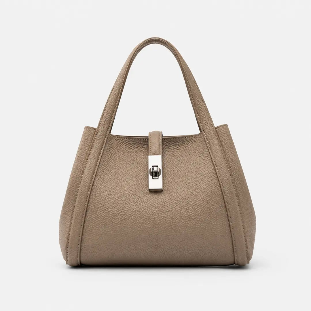 Gexo Structured Top Handle Tote Bag, Compact Everyday Handbag