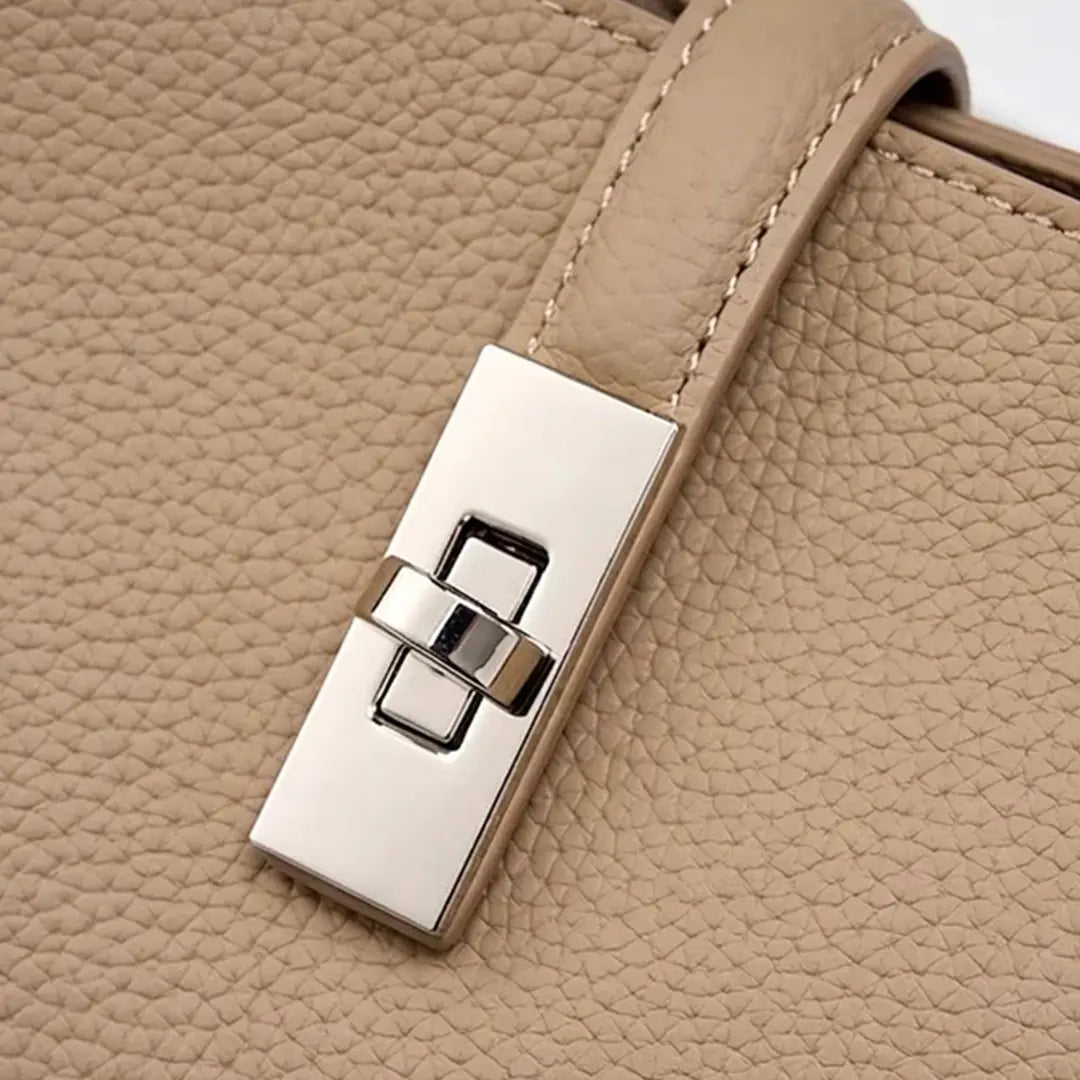 Gexo Structured Top Handle Tote Bag, Compact Everyday Handbag