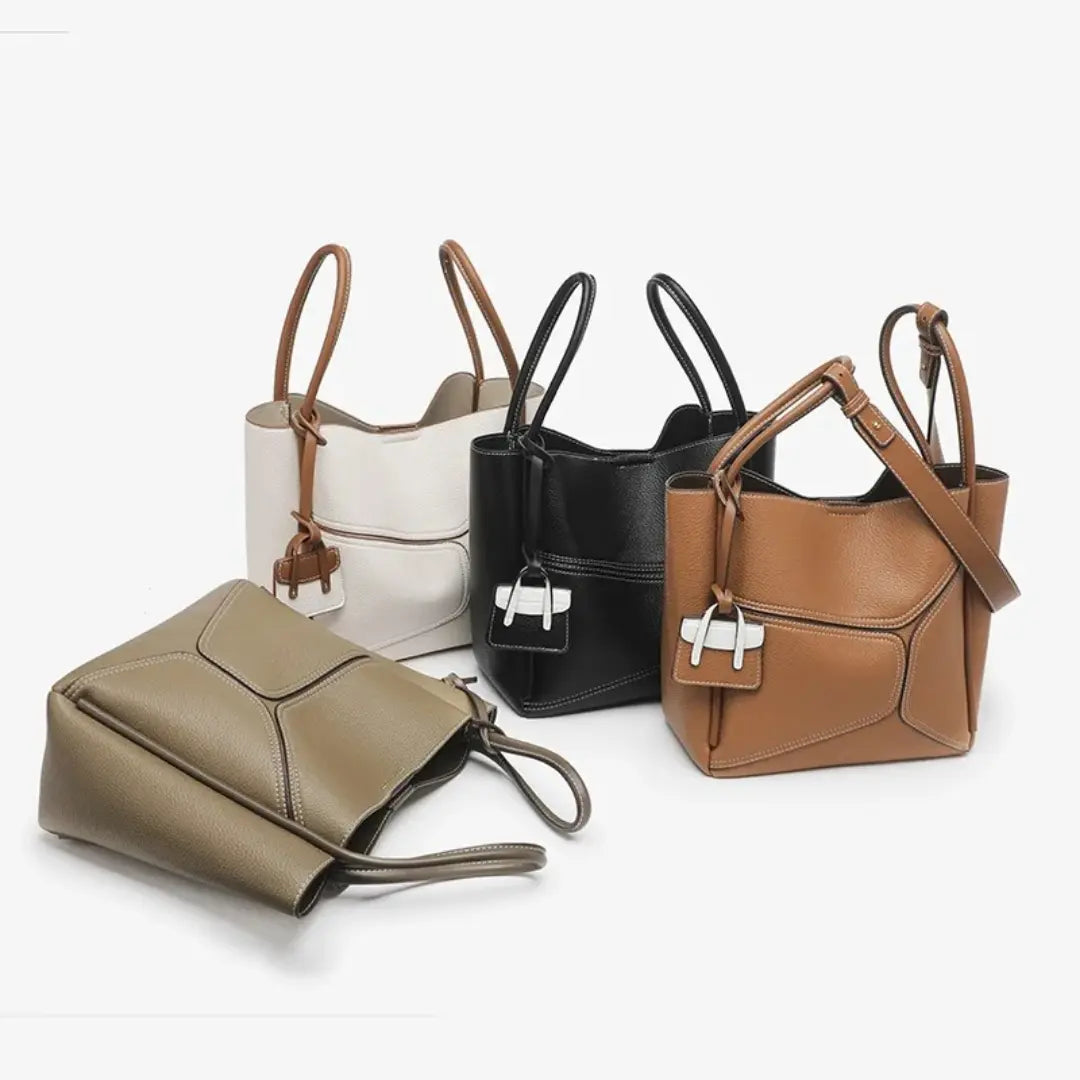 Gexo Structured Tote Bag, Shoulder and Crossbody Handbag