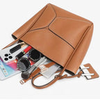 Gexo Structured Tote Bag, Shoulder and Crossbody Handbag