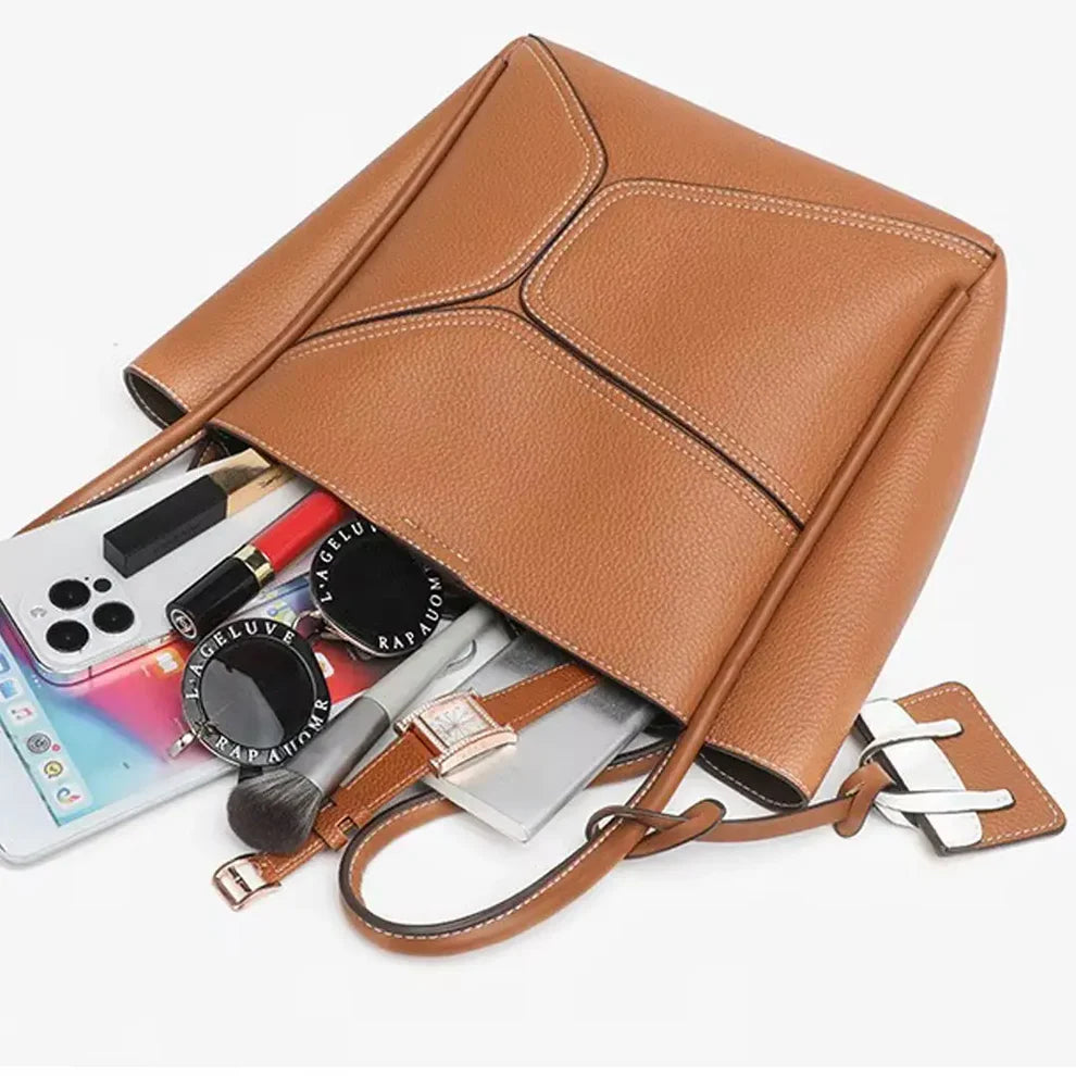 Gexo Structured Tote Bag, Shoulder and Crossbody Handbag