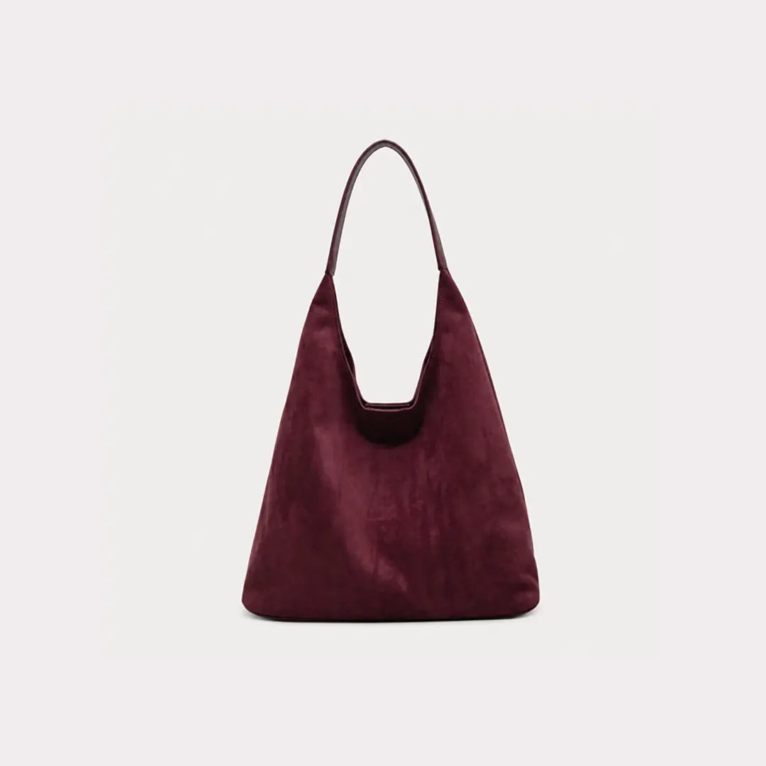 Gexo Suede Shoulder Tote Bag, Large Everyday Hobo Handbag