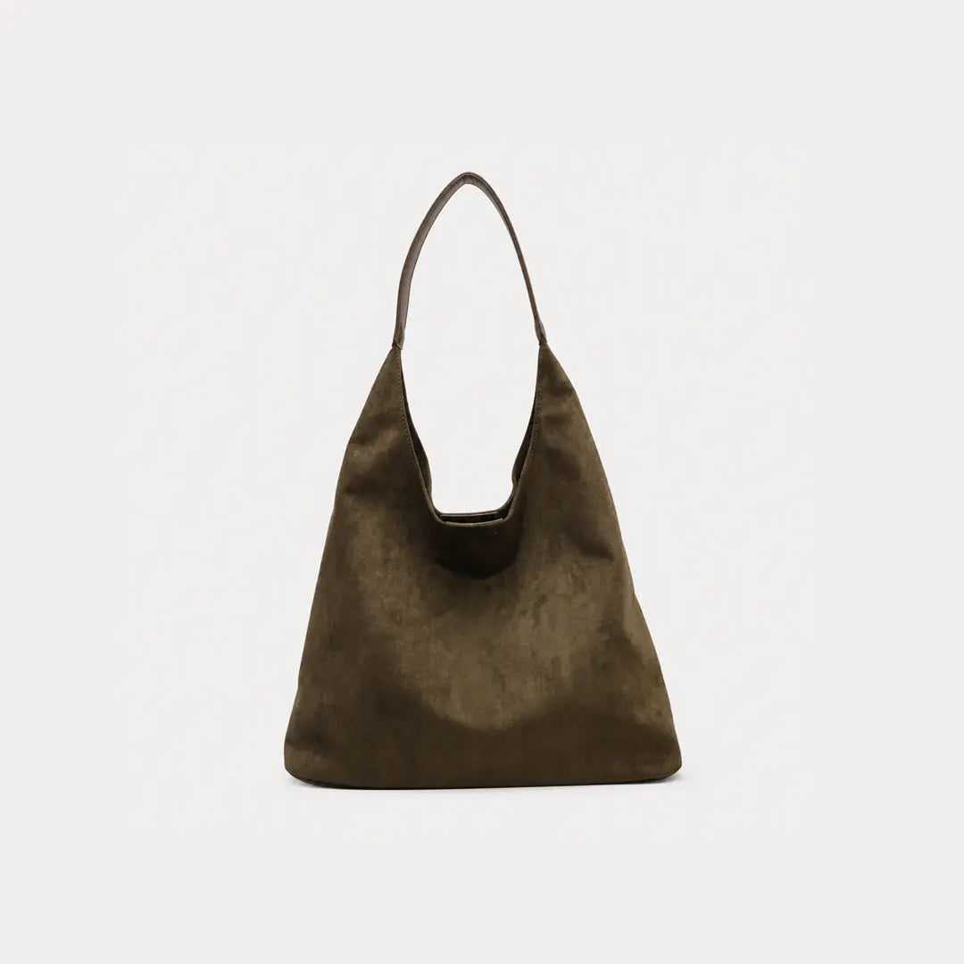Gexo Suede Shoulder Tote Bag, Large Everyday Hobo Handbag