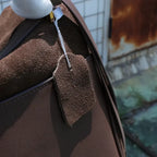 Gexo Suede Tote Bag, Shoulder and Frosted Cowhide Crossbody Handbag