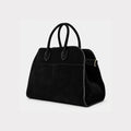 Gexo Suede Work Tote Bag, Large Everyday Shoulder Handbag