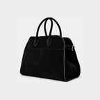 Gexo Suede Work Tote Bag, Large Everyday Shoulder Handbag
