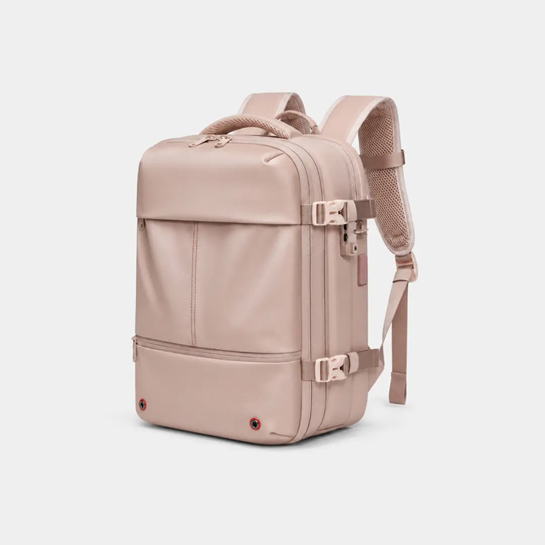 Gexo Travel Backpack with Vacuum Compression, Expandable Storage and Anti-Theft Design