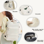 Gexo Vacuum Compression Travel Backpack 35L, Expandable Cabin 16-inch Laptop