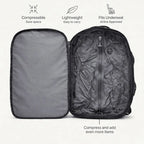 Gexo Vacuum Compression Travel Backpack 35L, Expandable Cabin 16-inch Laptop