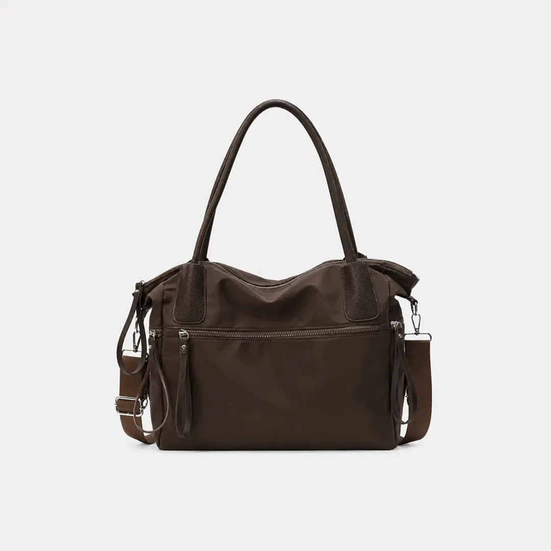 Gexo Vintage Nylon Shoulder Bag with Waterproof Protection and Large Capacity