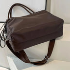Gexo Vintage Nylon Shoulder Bag with Waterproof Protection and Large Capacity
