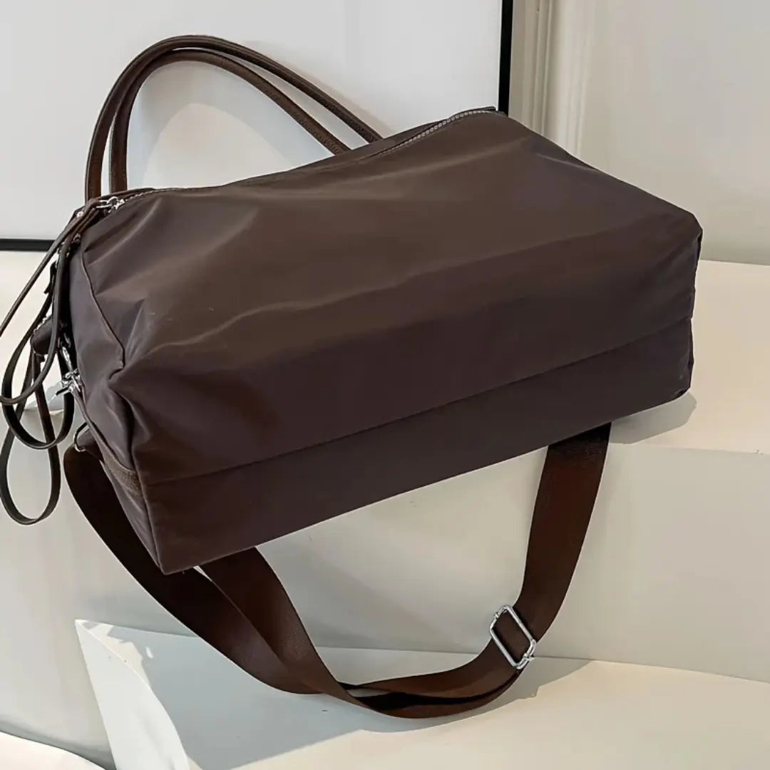Gexo Vintage Nylon Shoulder Bag with Waterproof Protection and Large Capacity