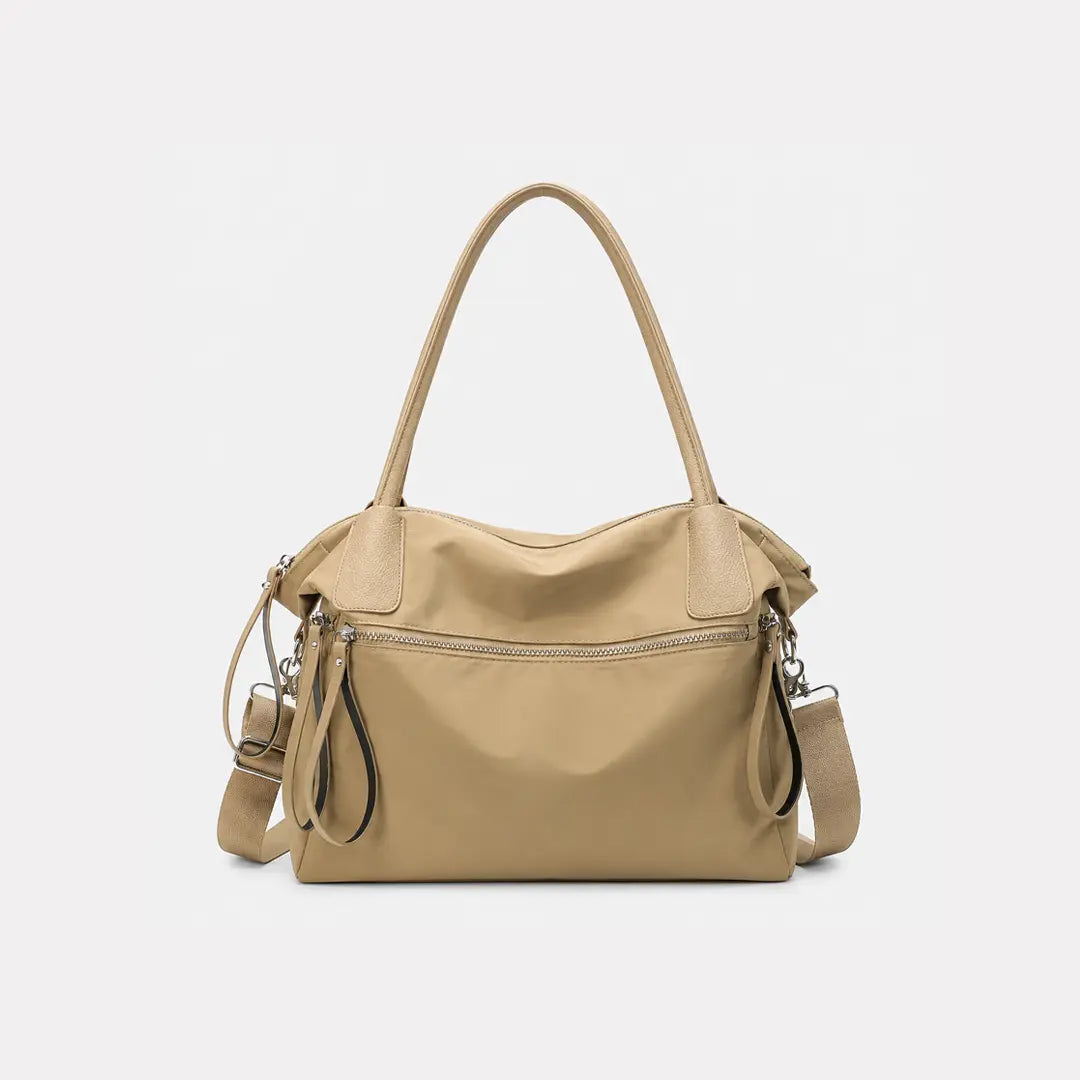 Gexo Vintage Nylon Shoulder Bag with Waterproof Protection and Large Capacity