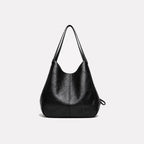 Gexo Vintage PU Leather Black Shoulder Bag for Timeless Everyday Style